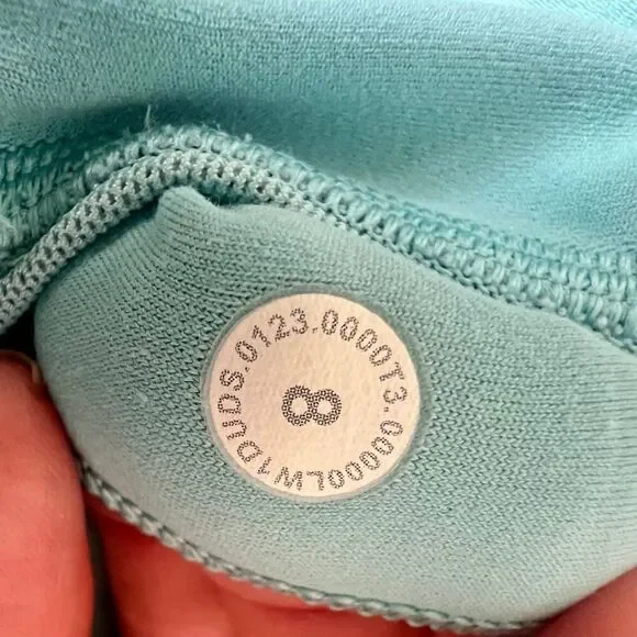 Lululemon Align Crop Buttery Soft Workout Top Bra Lined Stretchy Comfy Baby Blue - Picture 5 of 5